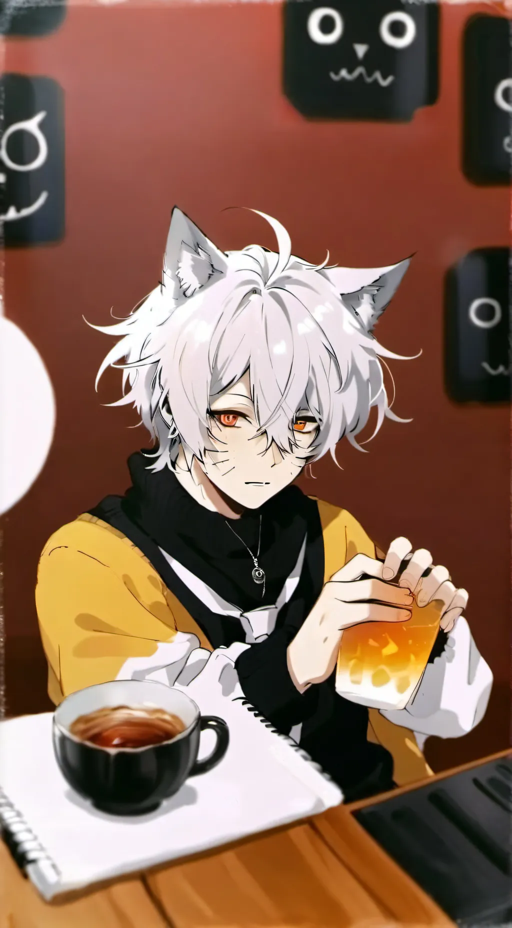 ai character: Susuke gato? background