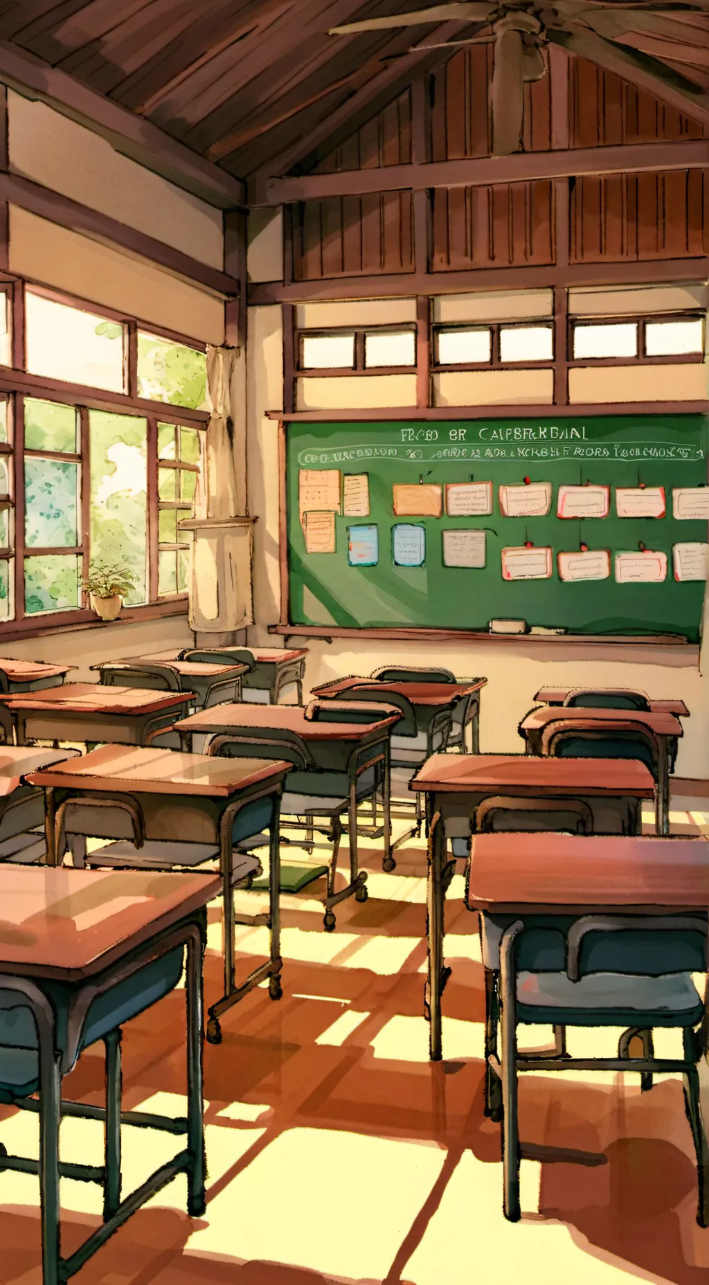 ai character: ST. Teresa School  background