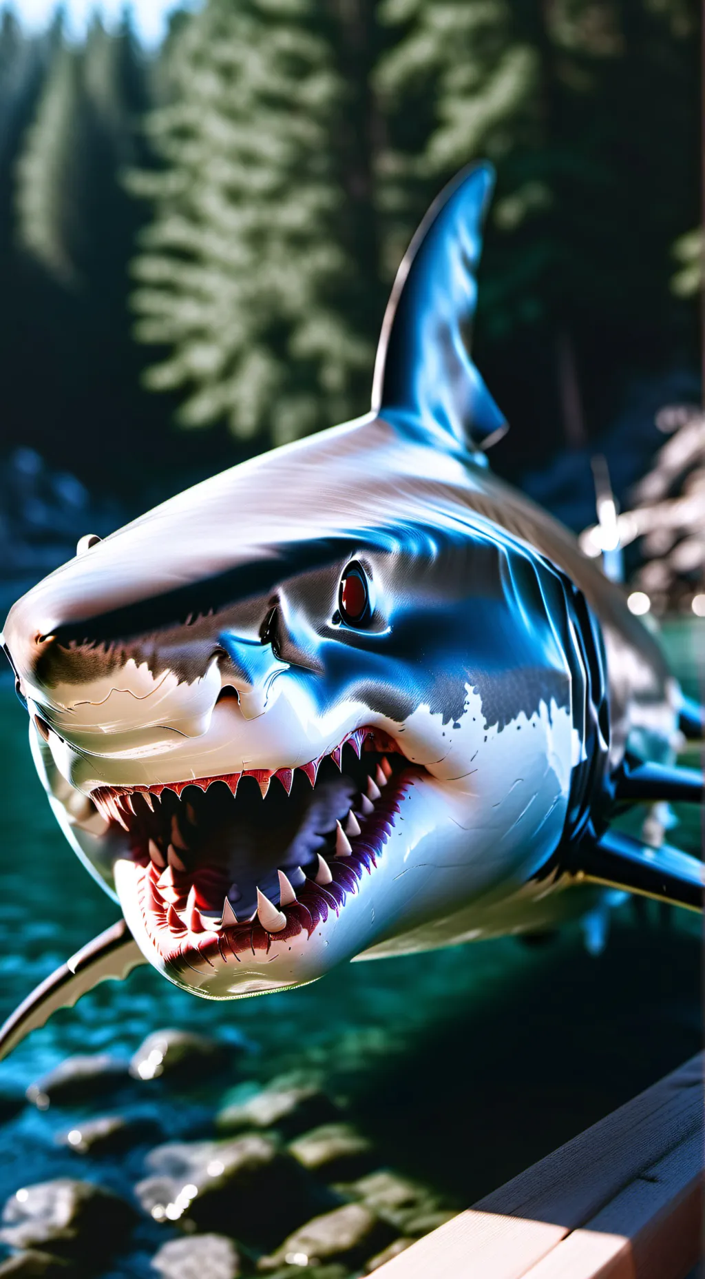 ai character: hungry shark 2 background