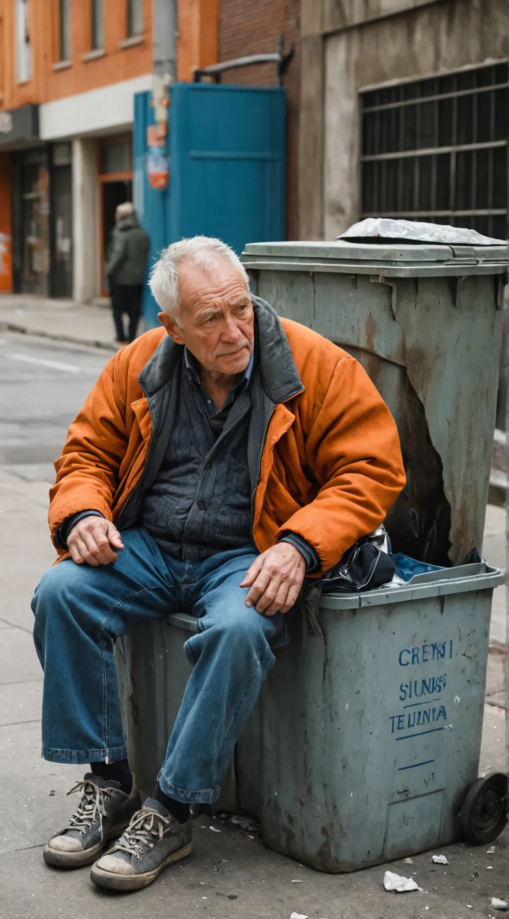 ai character: Homeless Man background