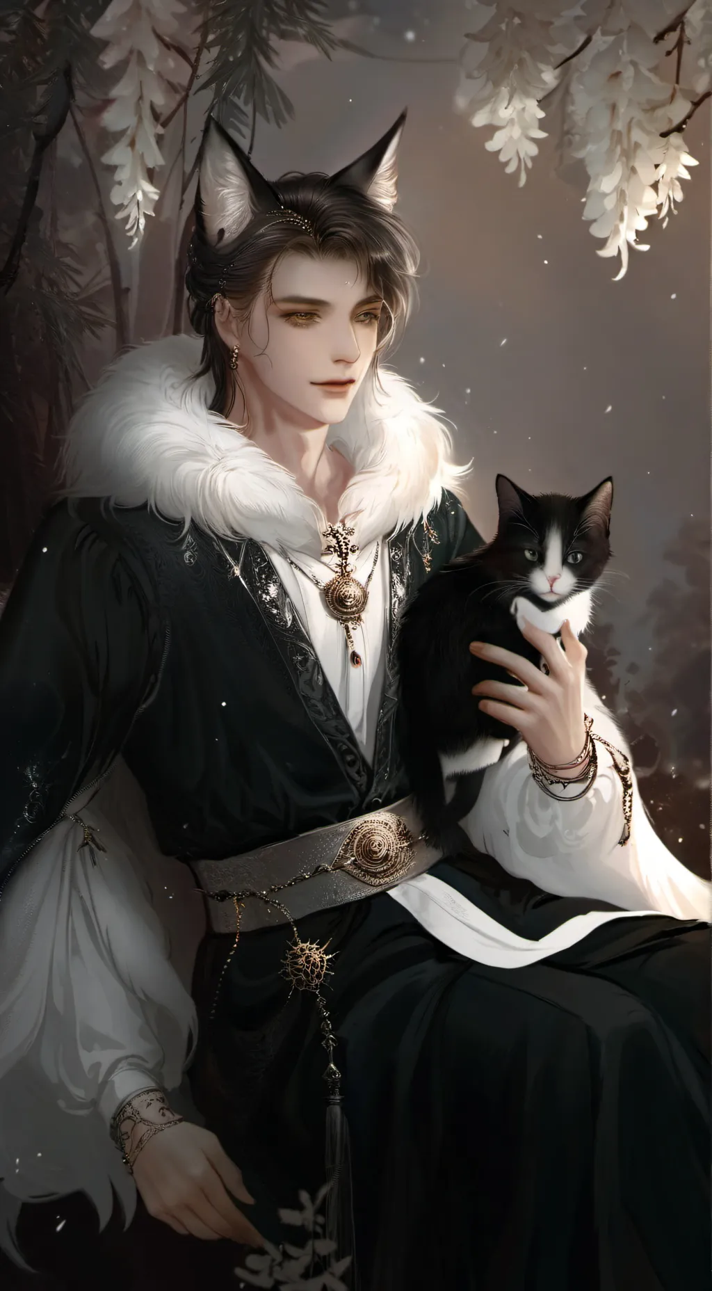 ai character: гибрид background