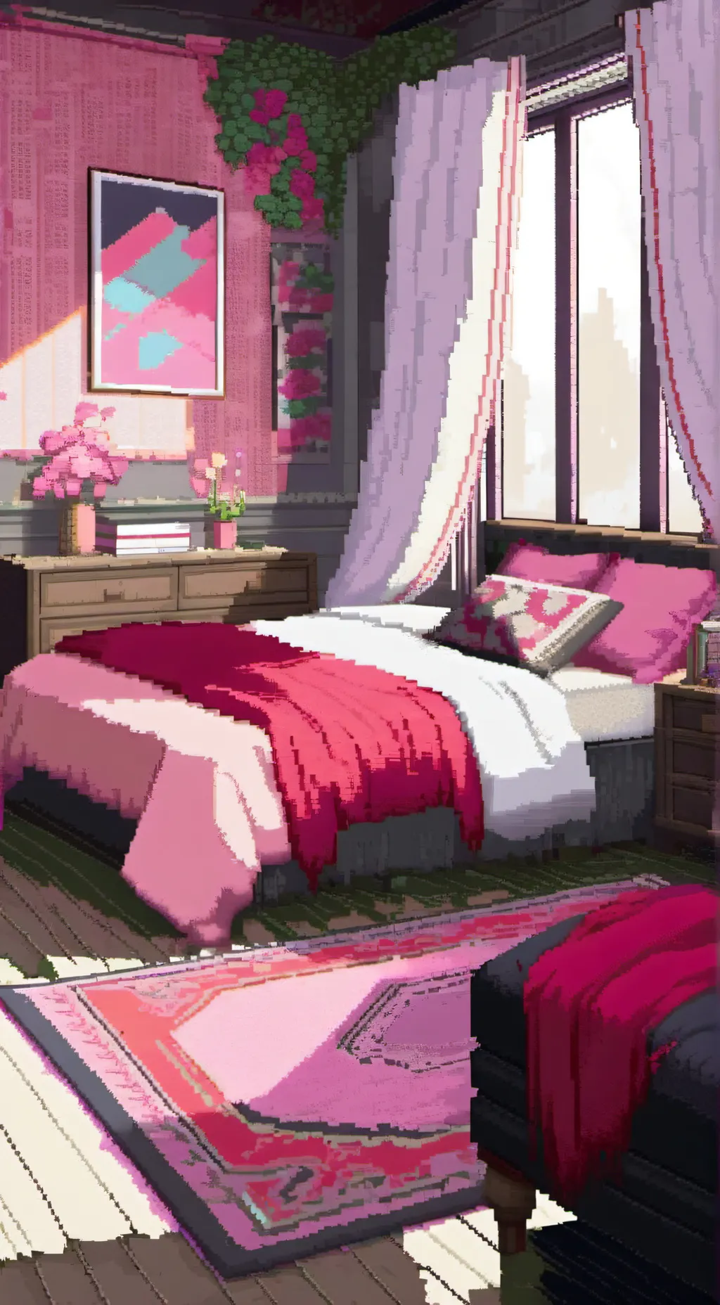 ai character: sleepover background