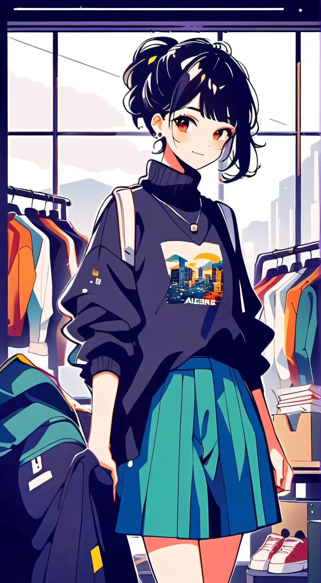 ai character: The Upcycled Tycoo background