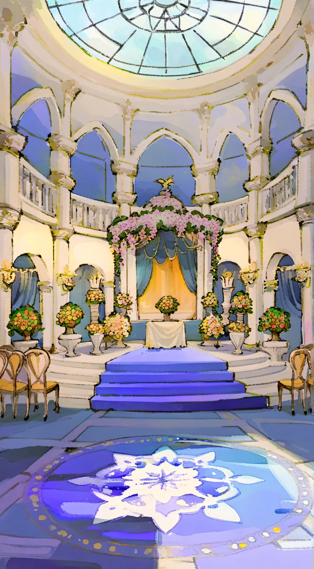 ai character: !~wedding day~! background