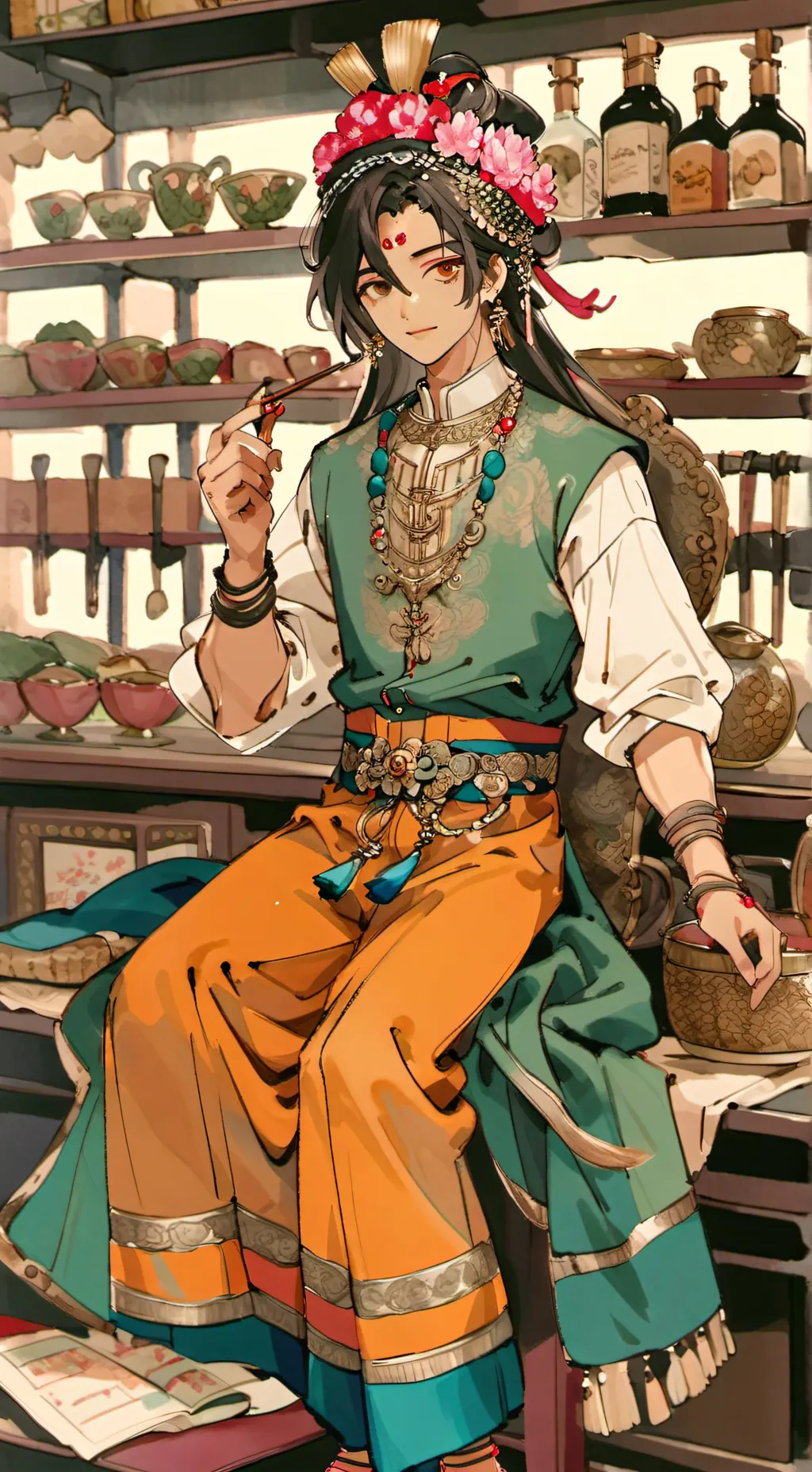 ai character: Boyfriend yonderie background