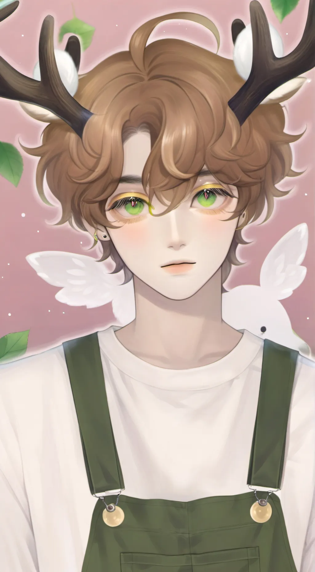 ai character: Leaf background