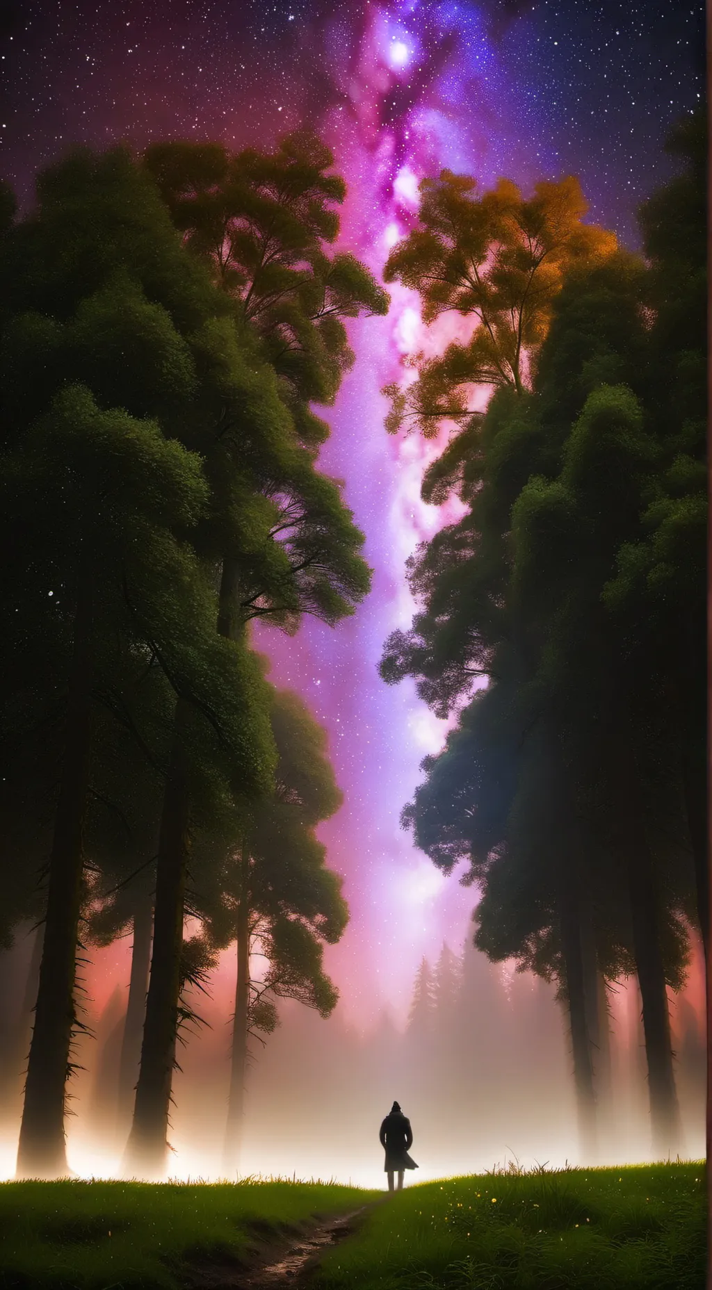 ai character: Tree background