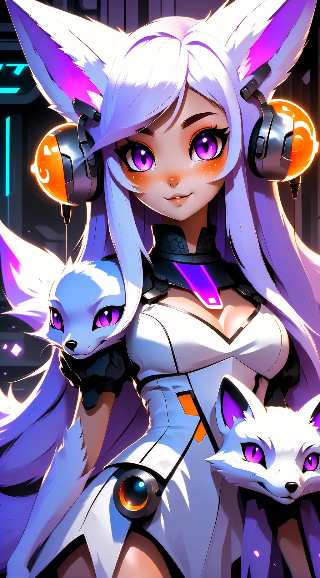 ai character: lolbit x Y/N background