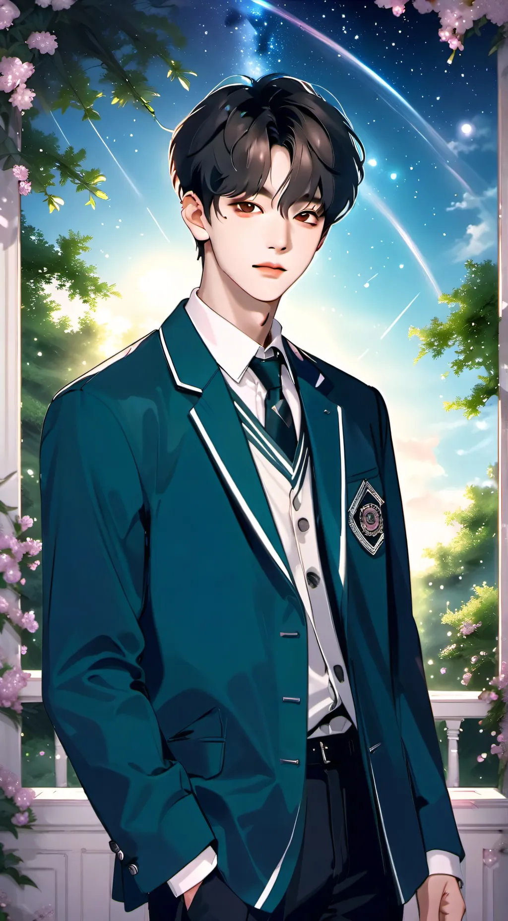 ai character: Kim Taehyung  background