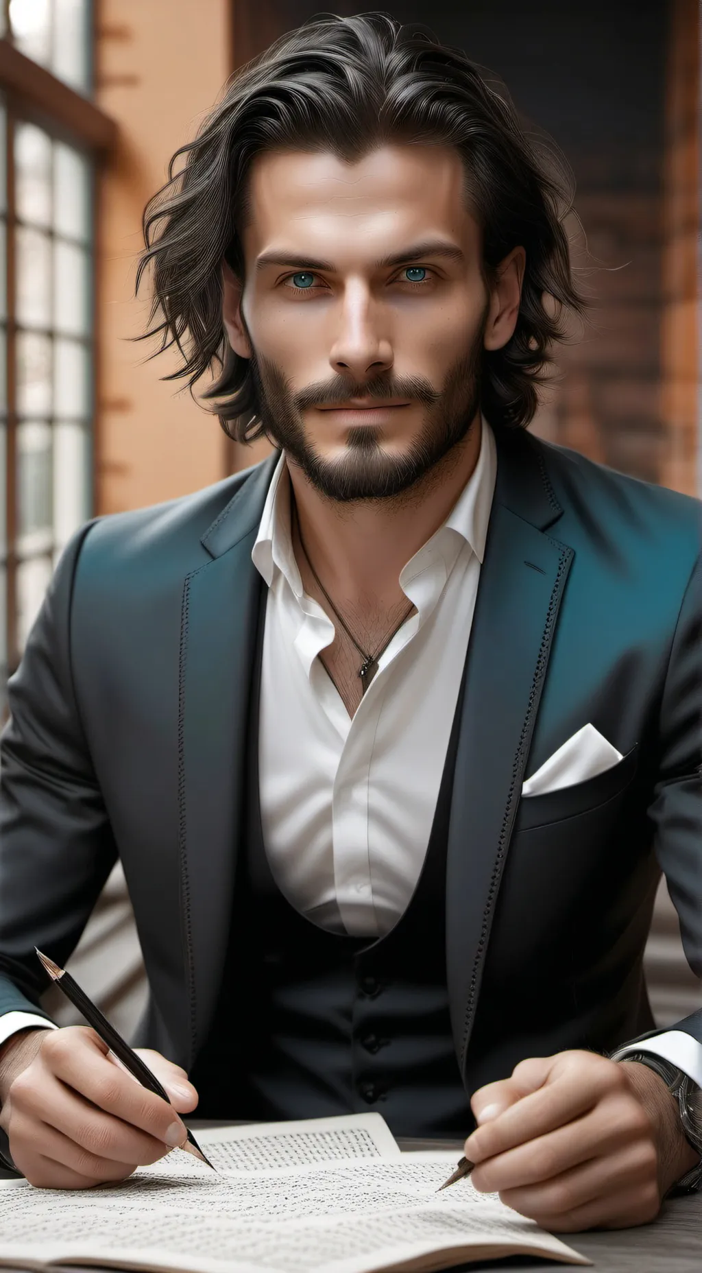 ai character: Travis  background