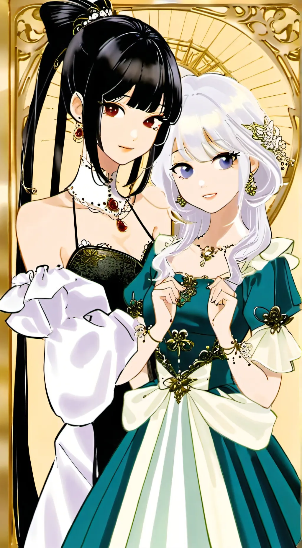 ai character: The two princesses background