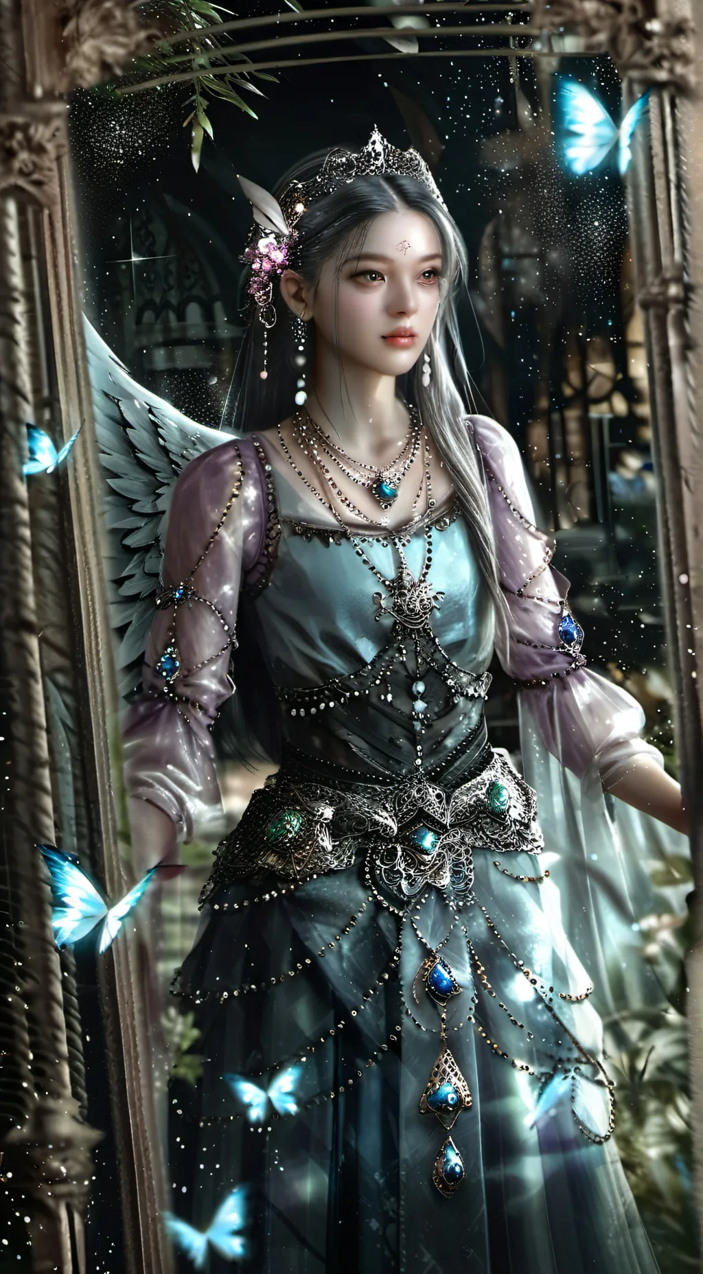 ai character: dw night time background