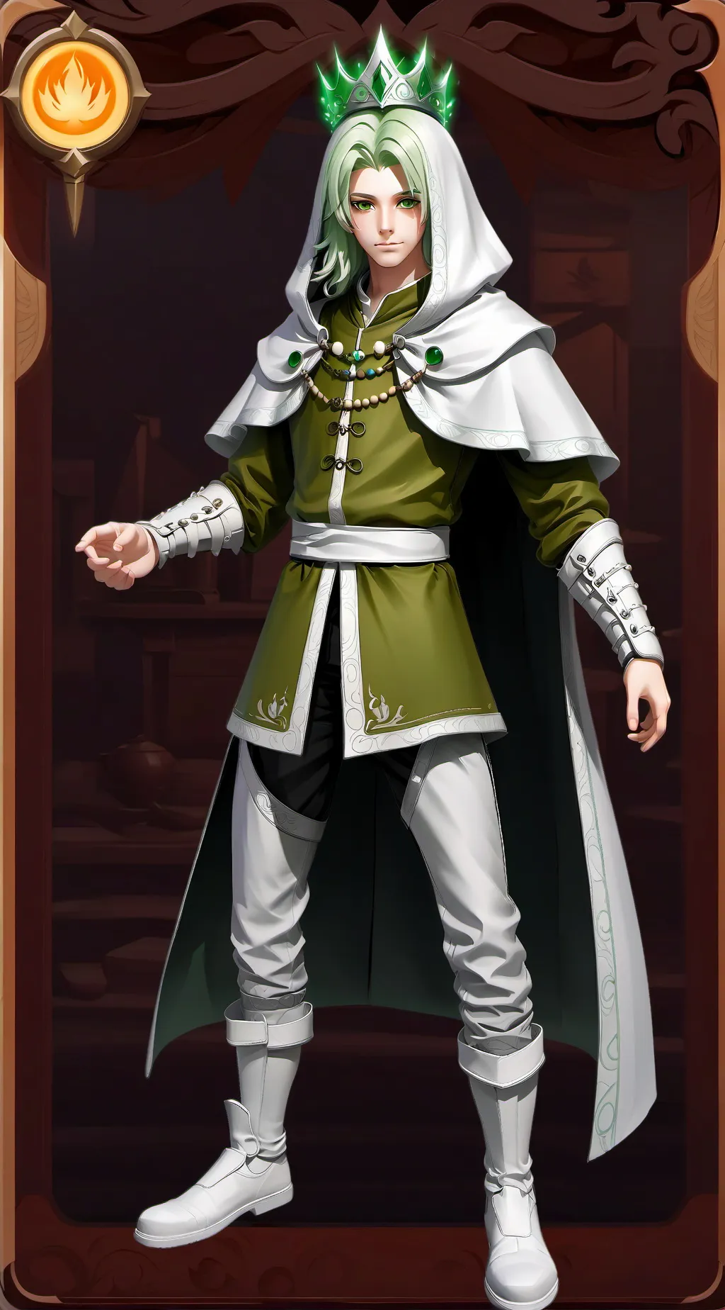 ai character: King Adam Alpha background
