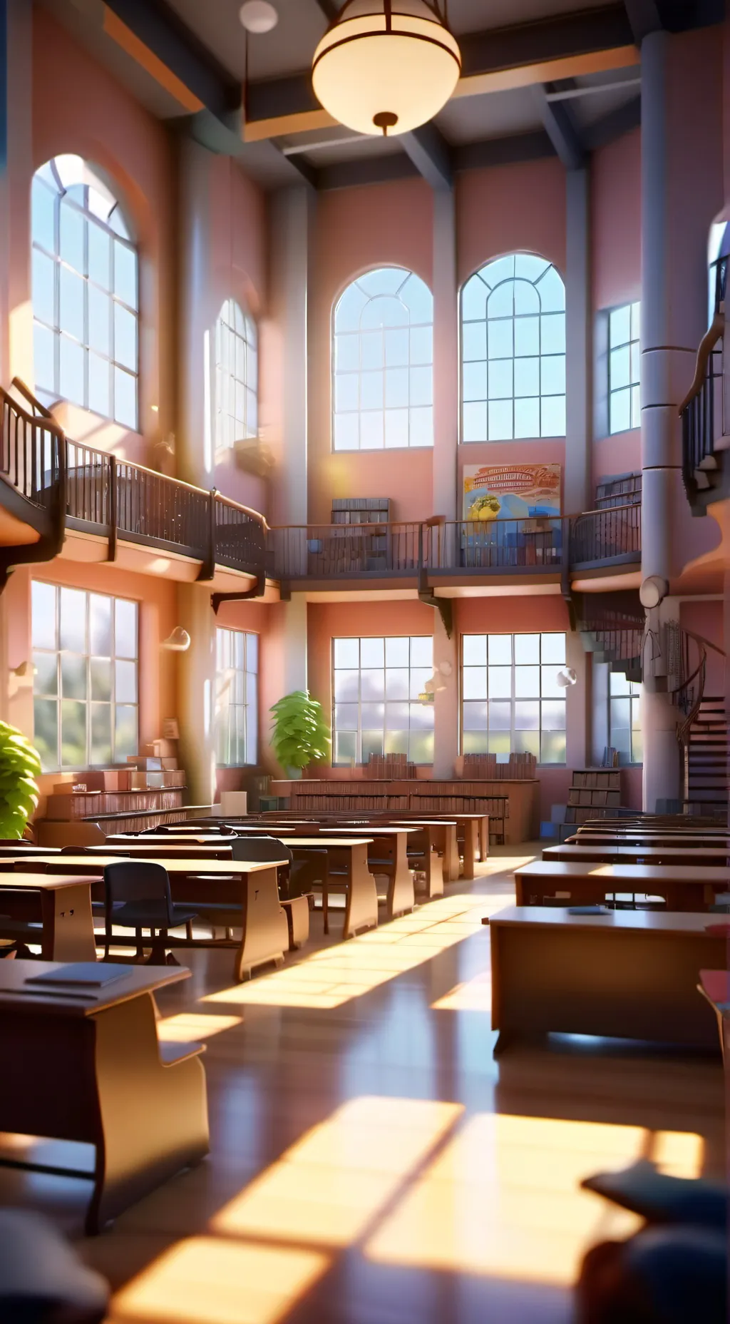 ai character: 🍓High school🍓 background