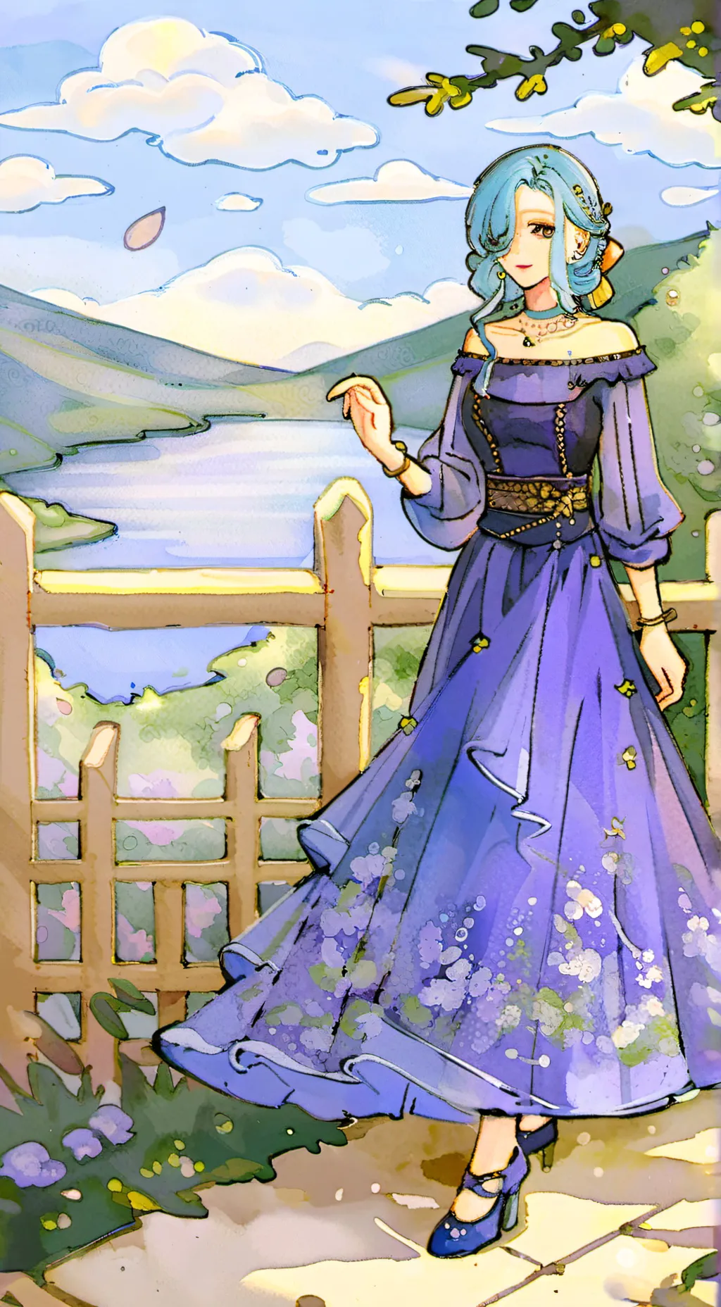 ai character: Aubrey  background