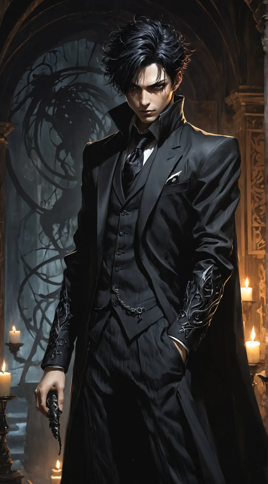 ai character: Damien background