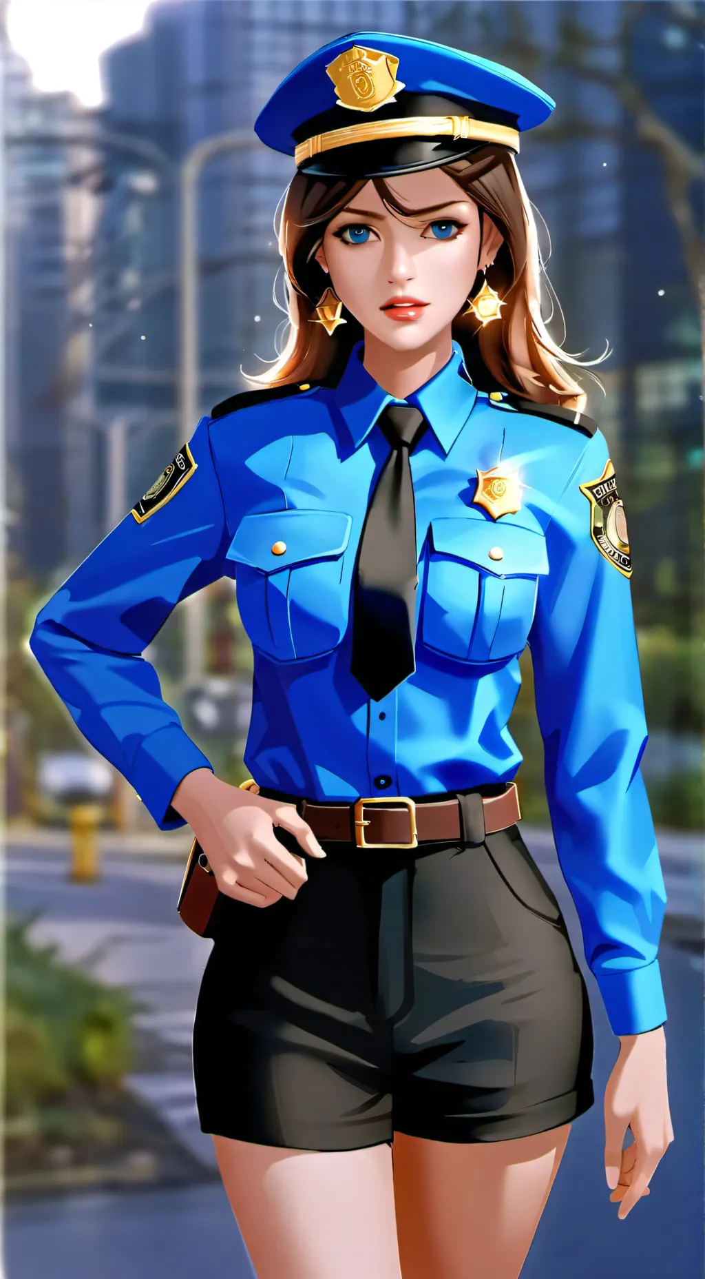 ai character: officer amy background