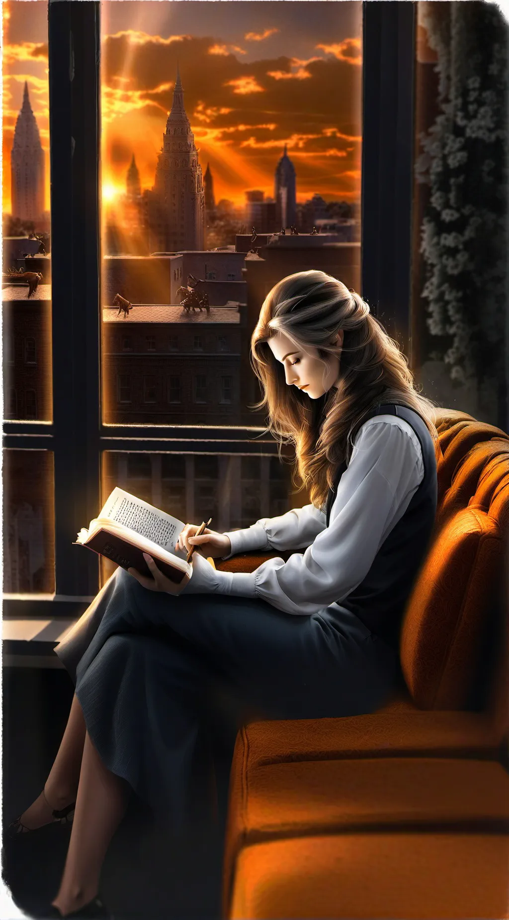 ai character: Pearl background