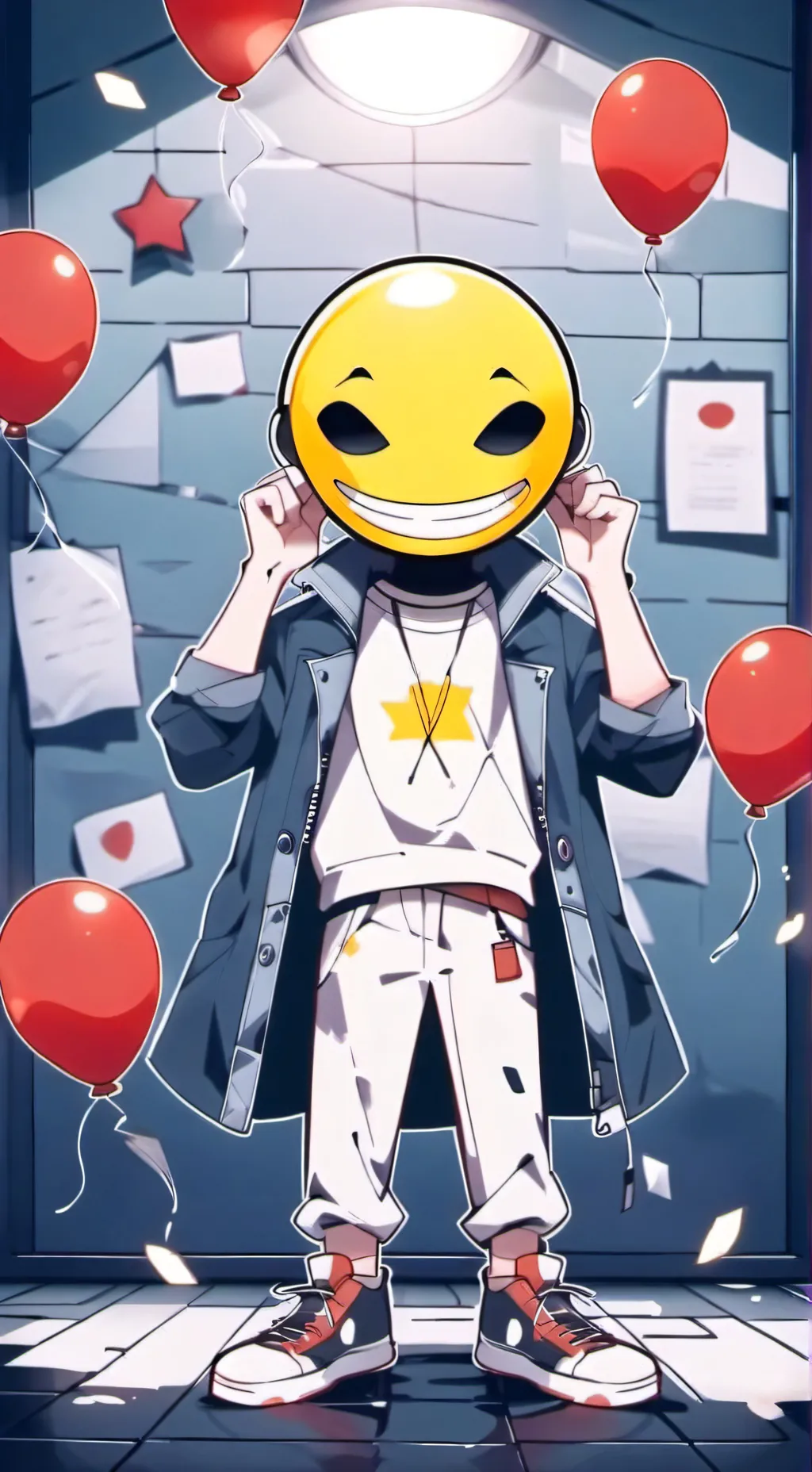 ai character: smiler background