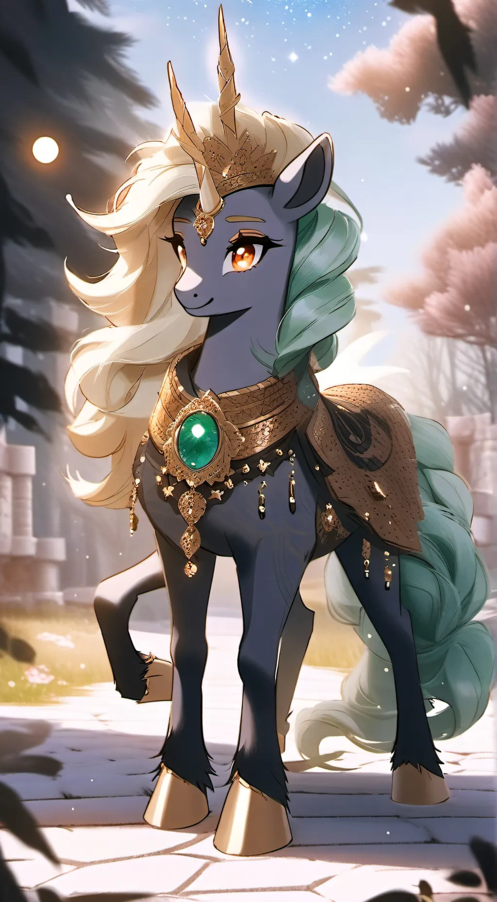ai character: SolarMoon 🌑🌙 background
