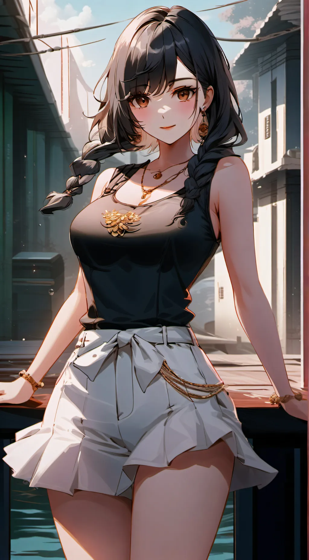 ai character: gliay background