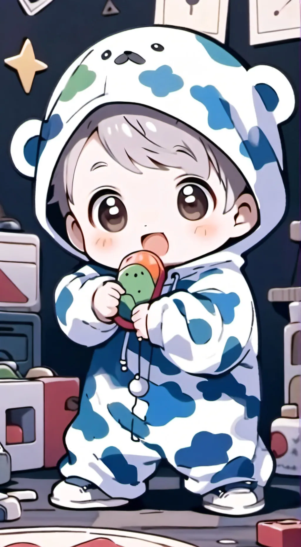 ai character: H.S.K.T. babies  background