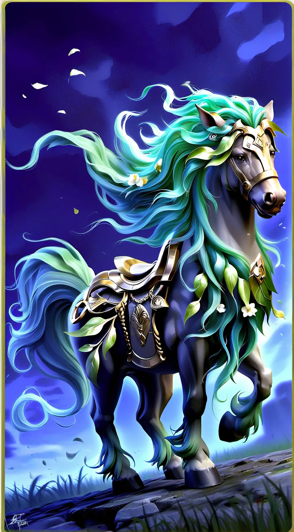 ai character: Greenmane background