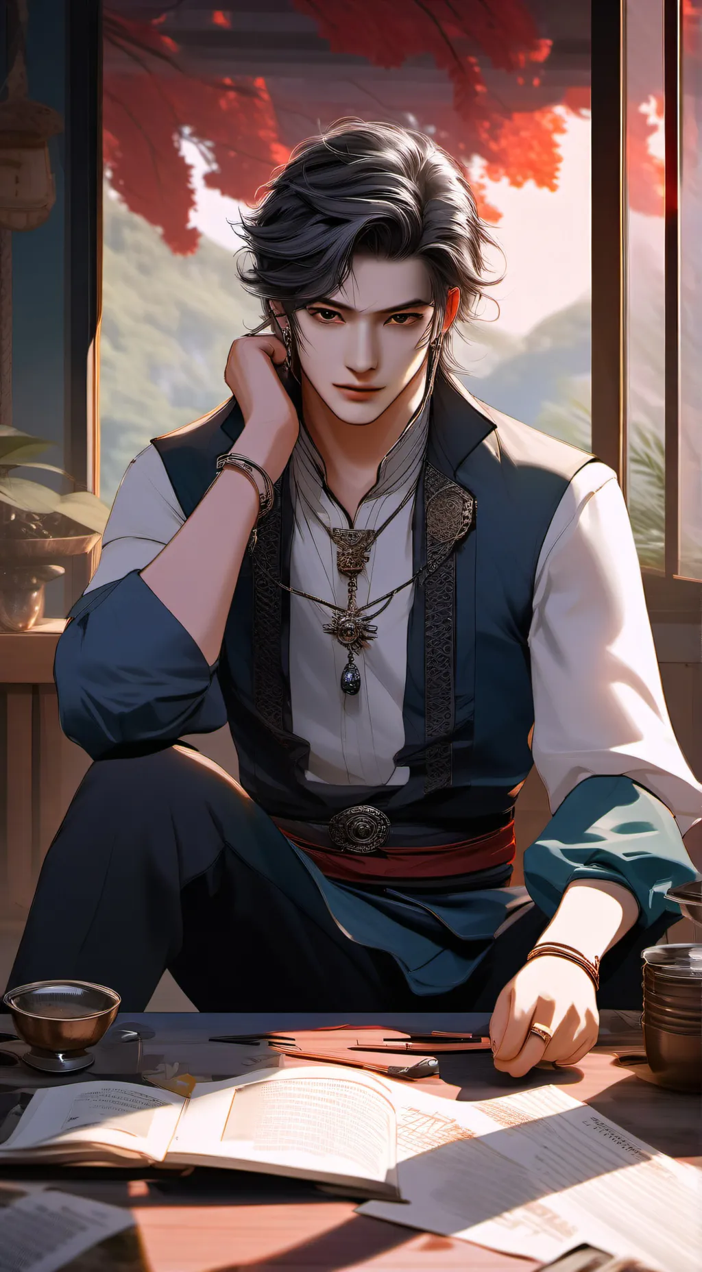 ai character: the boss background