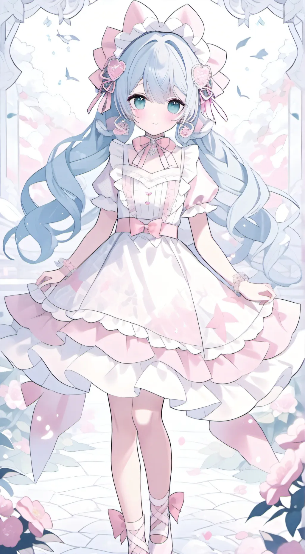 ai character: Snow background