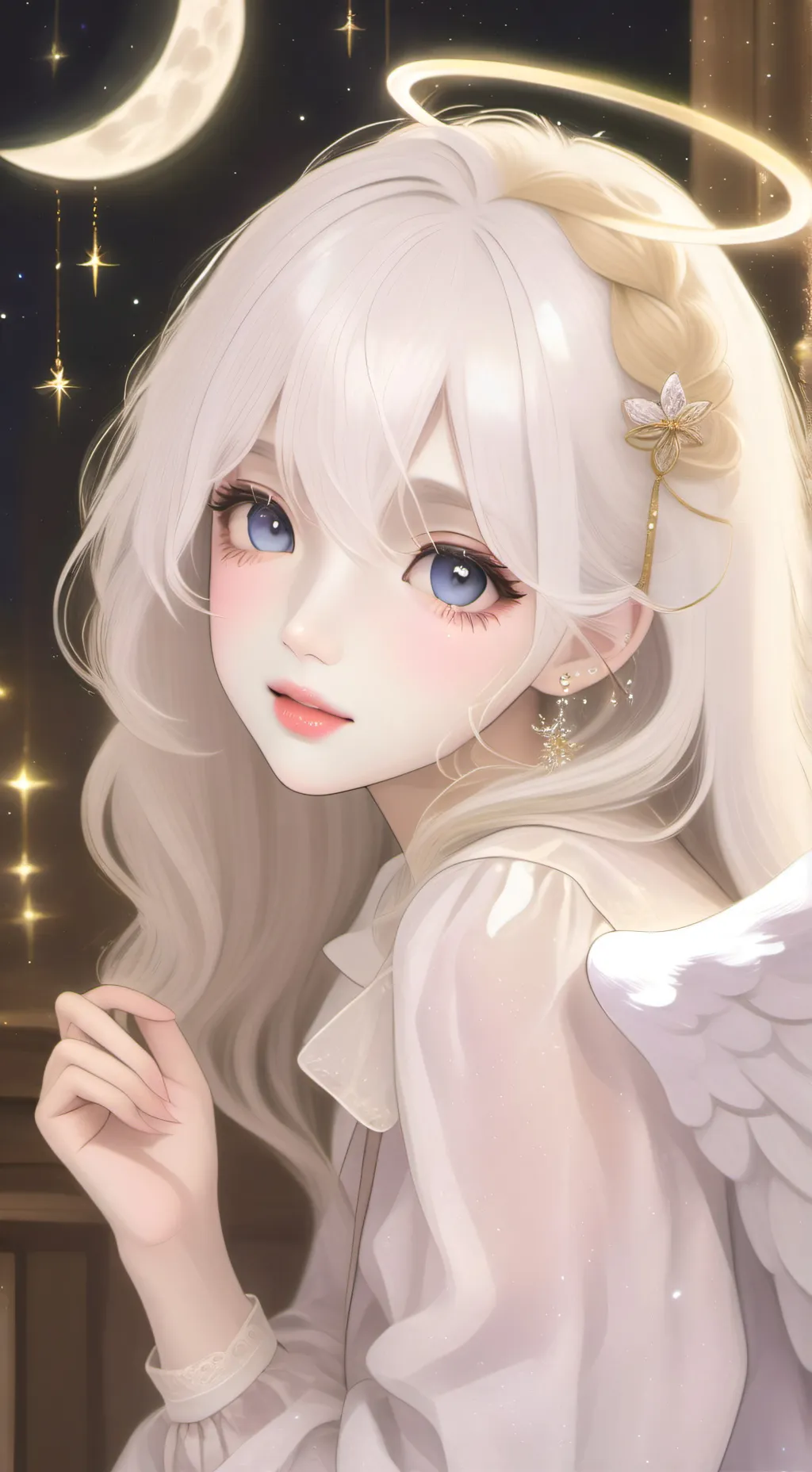ai character: Lunaria background