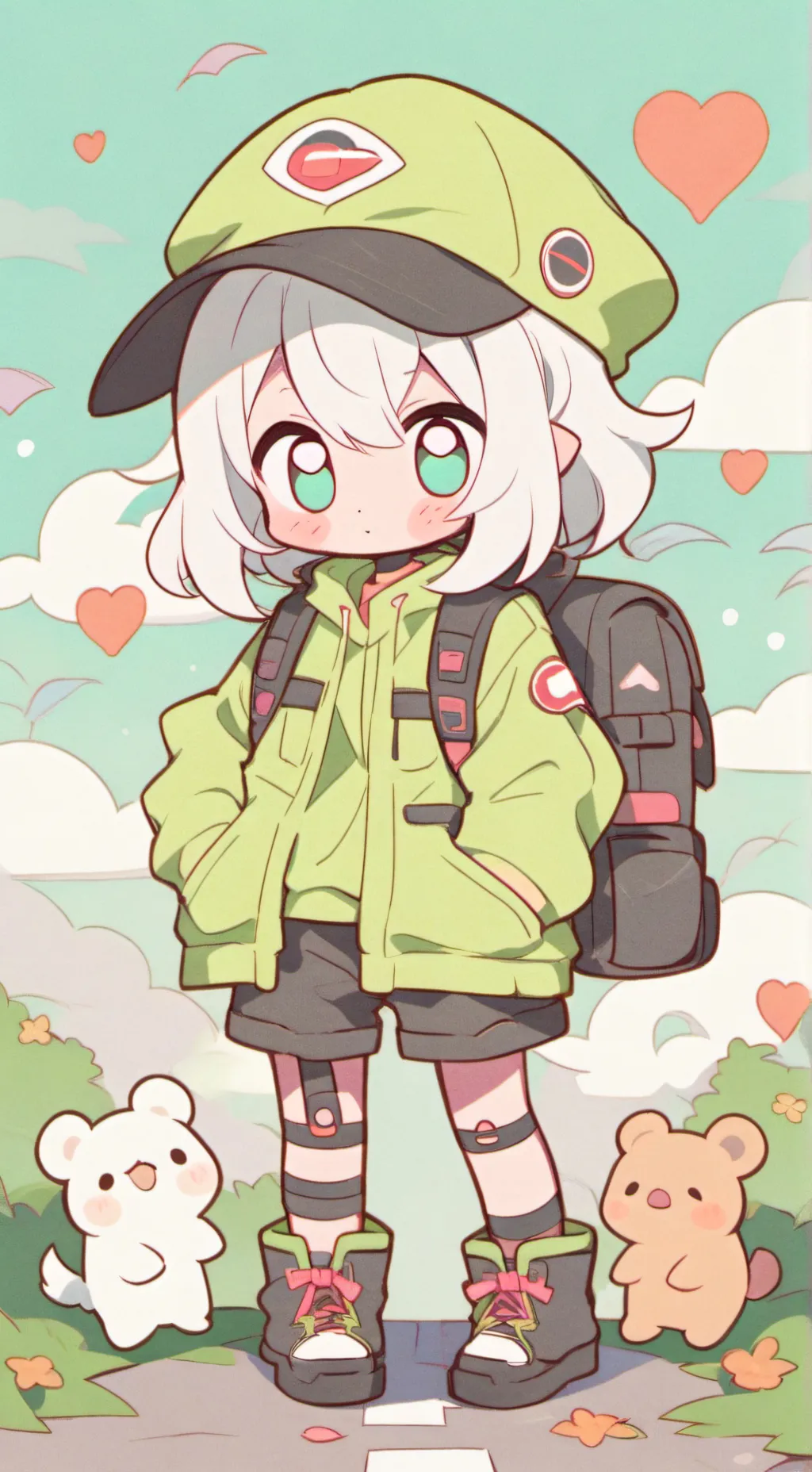 ai character: 3 hour road trip background