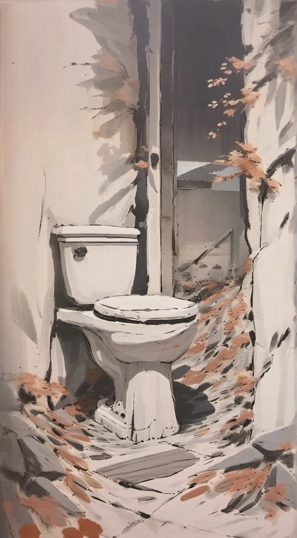 ai character: toilet background