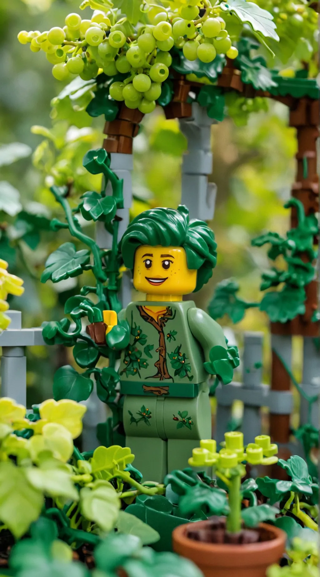 ai character: Grow a garden background
