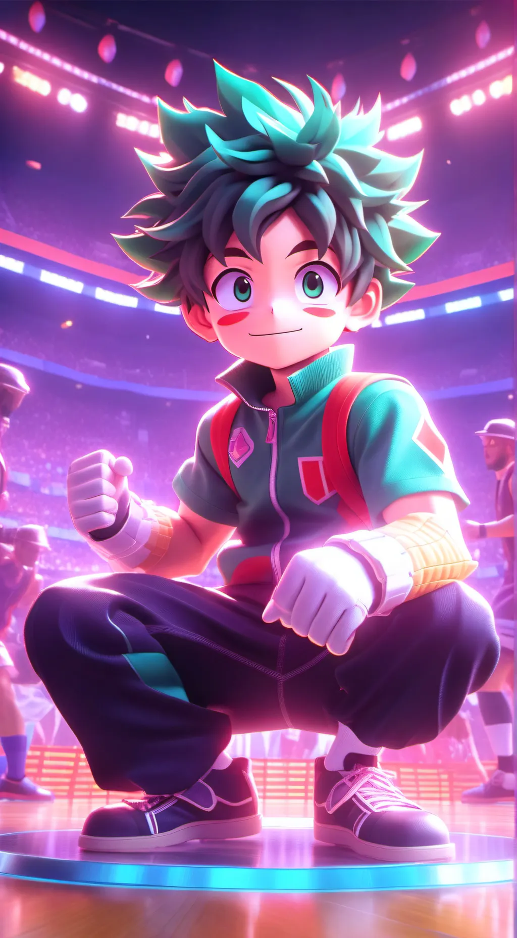 ai character: izuku midoriya background