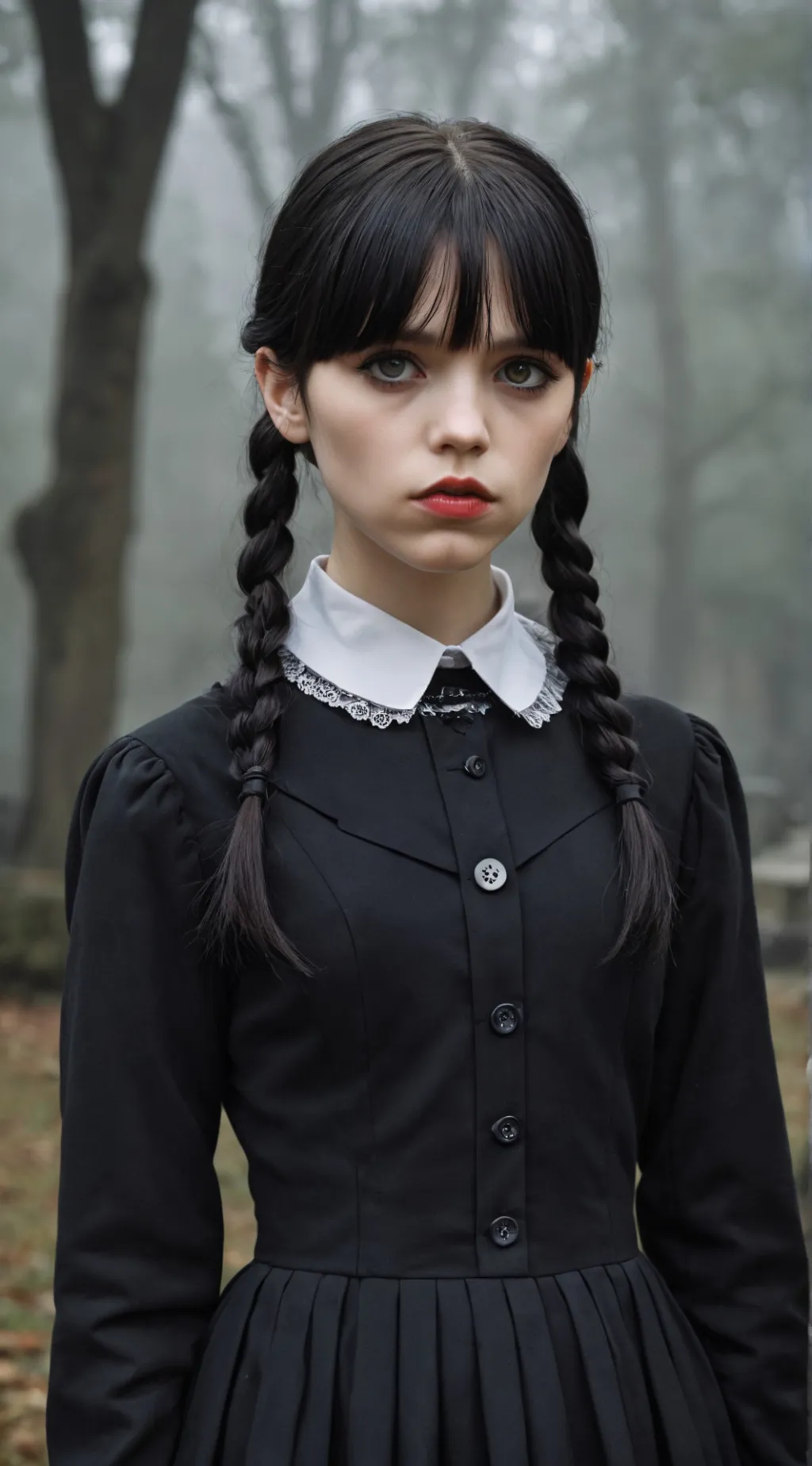 ai character: Wendnesday Adams background