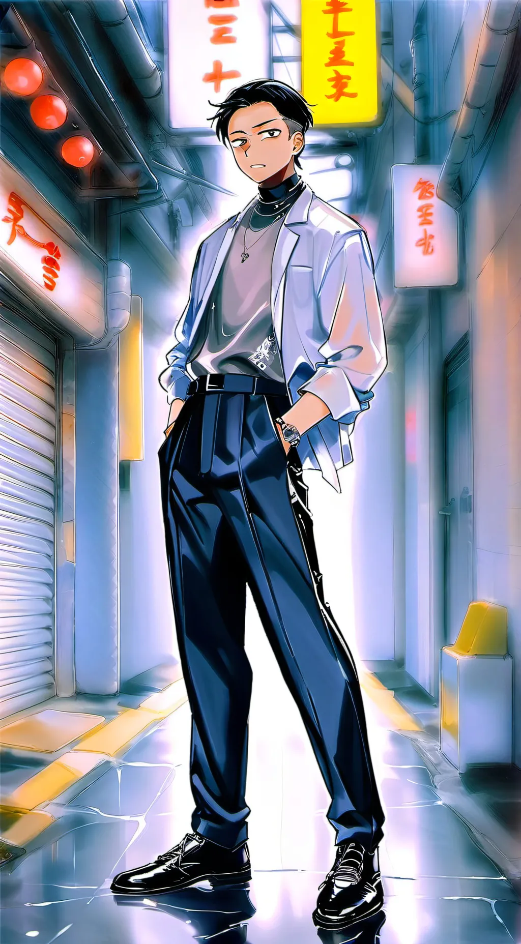 ai character: Masaru sokol  background