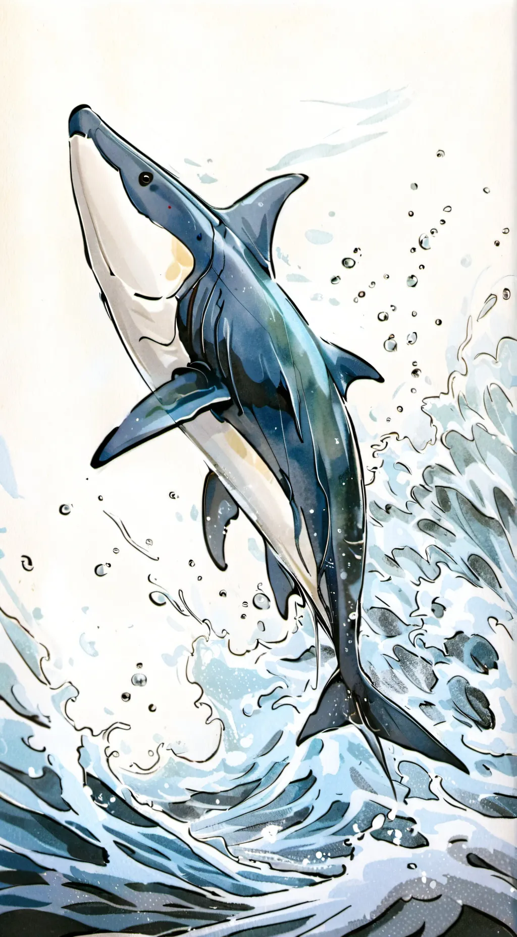 ai character: Tralalero tralala  background