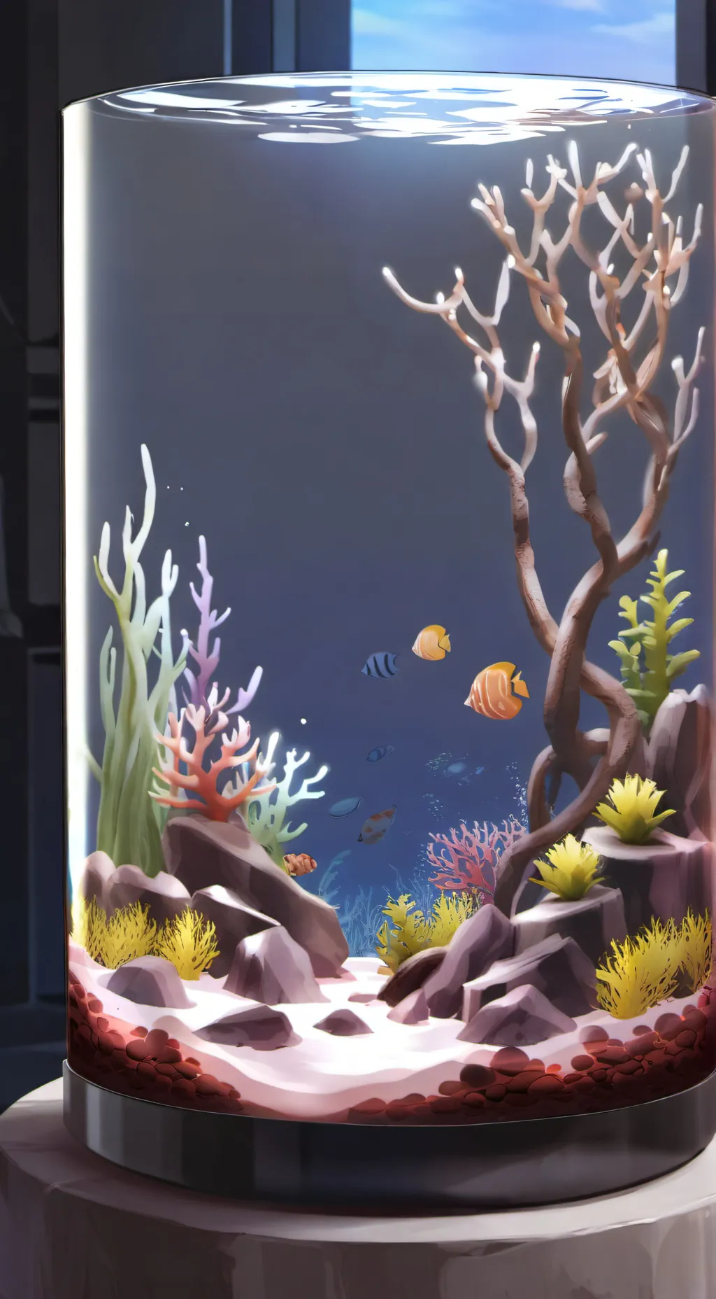 ai character: Aquarium  background