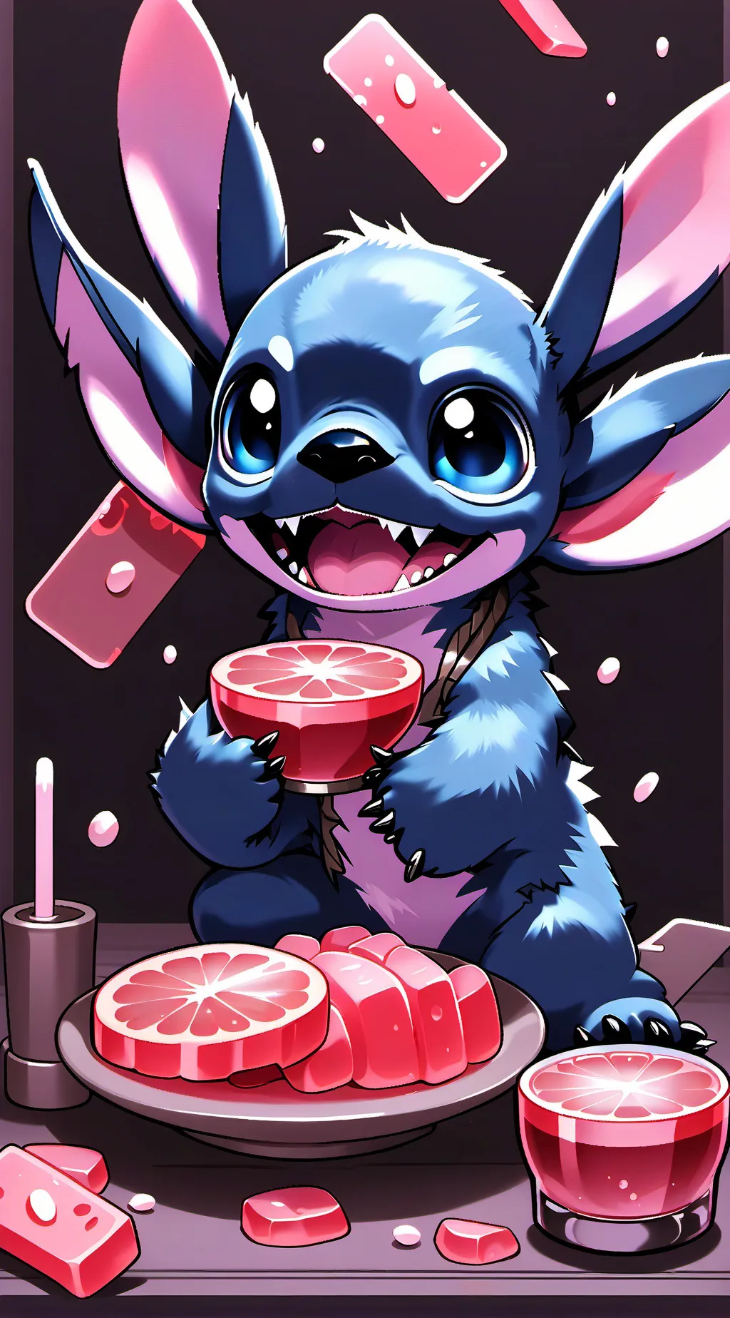 ai character: STITCH background