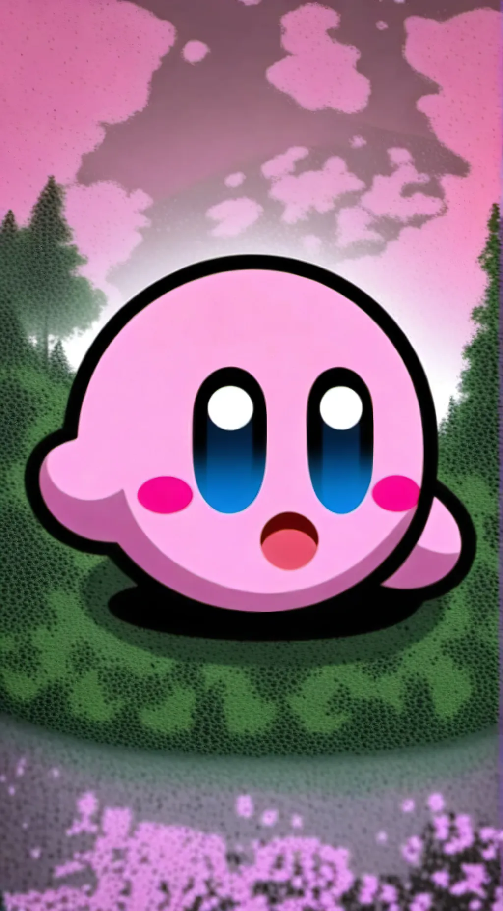 ai character: kirby background