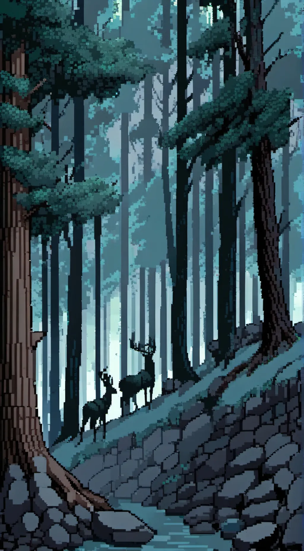 ai character: 🌲 99NITF 🌲 background