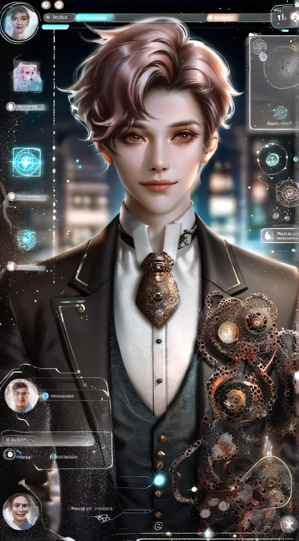 ai character: Prof. Ticklee McBu background