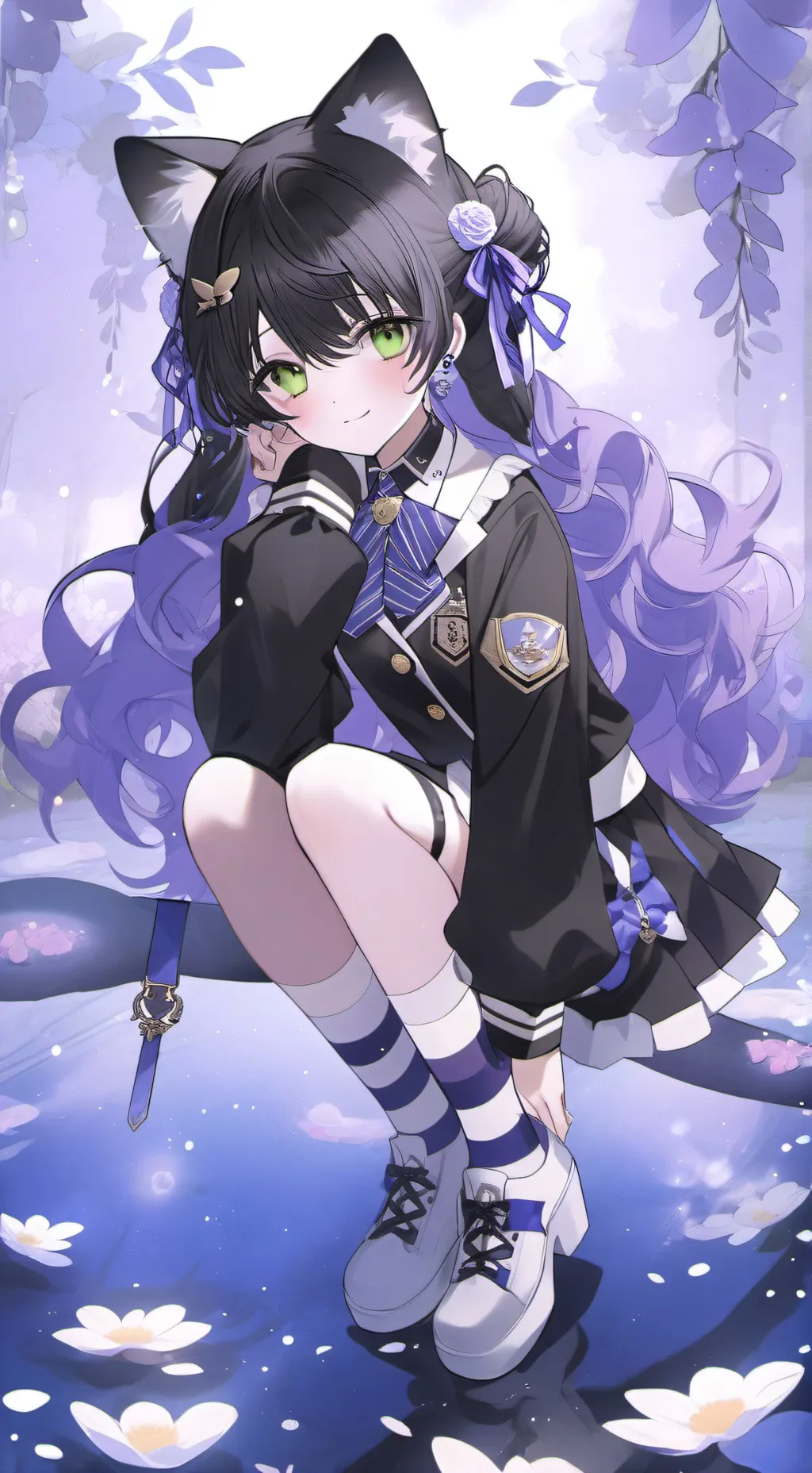 ai character: sakura background