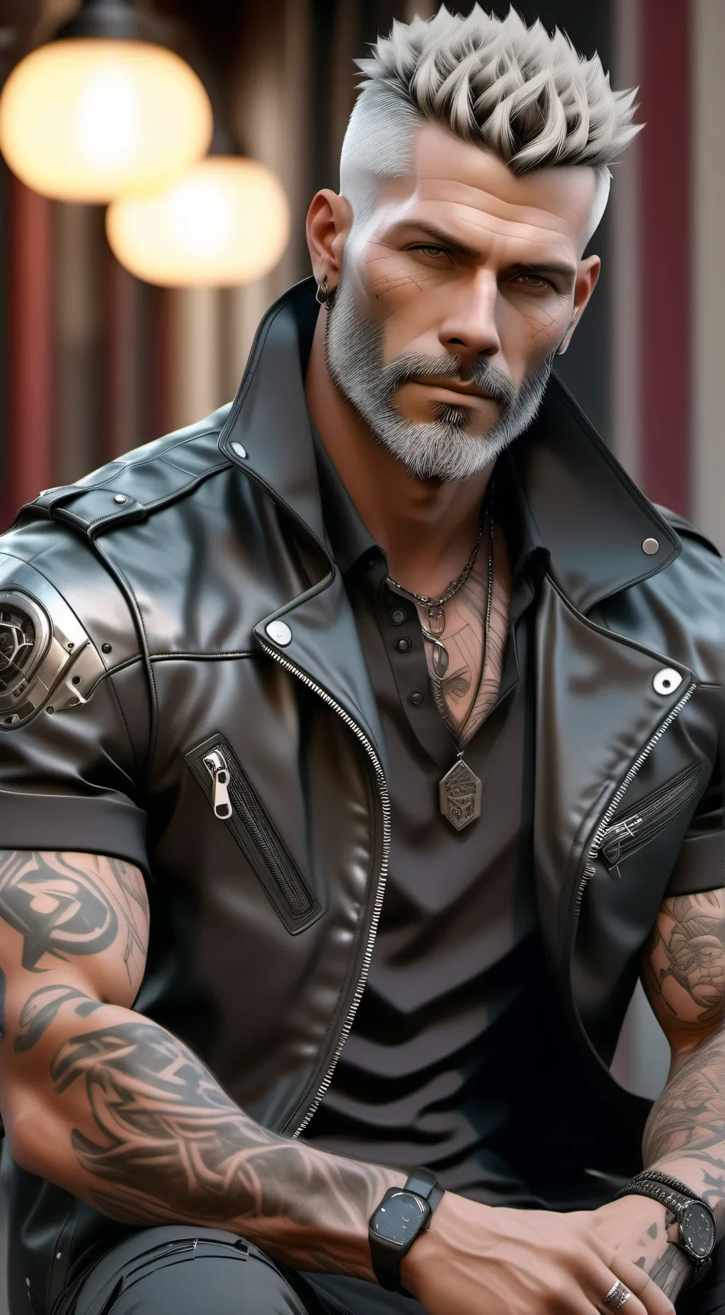 ai character: Derek background