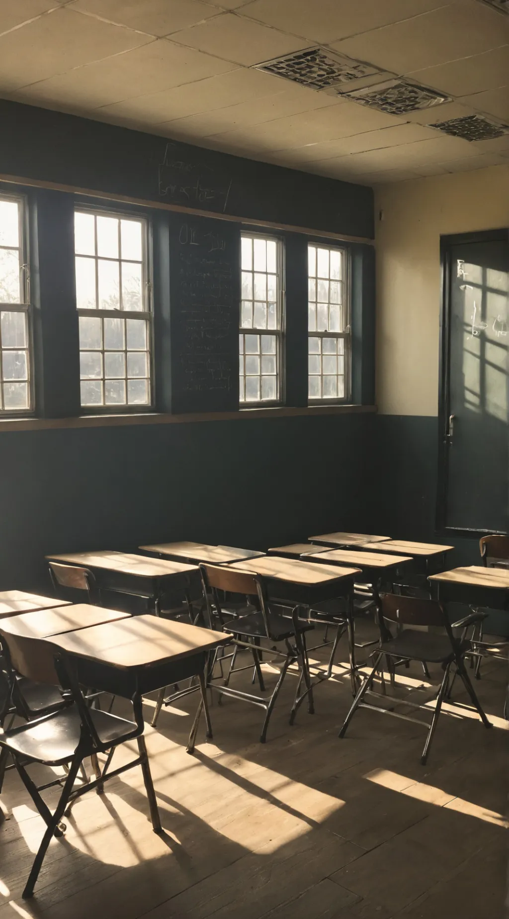 ai character: classroom- background