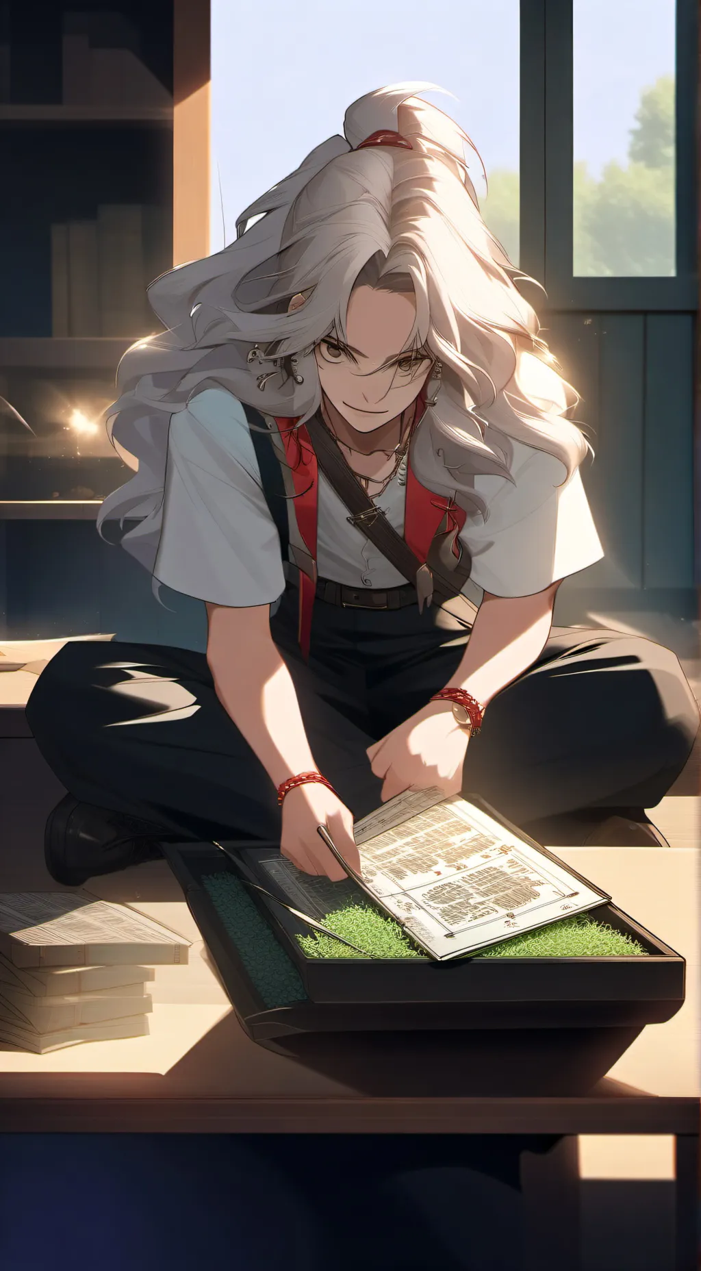 ai character: Luna background