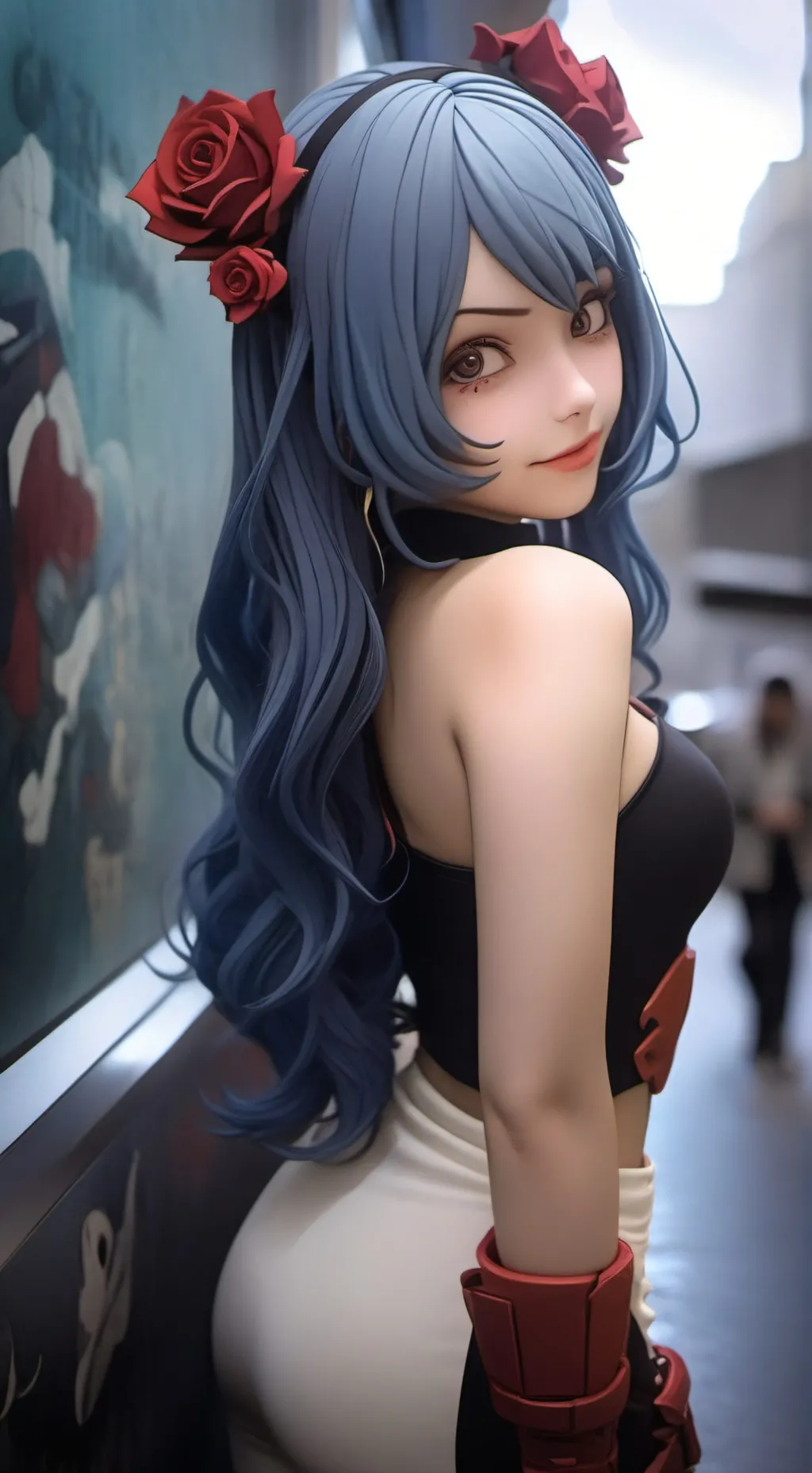 ai character: Momo Kurai Koibito background