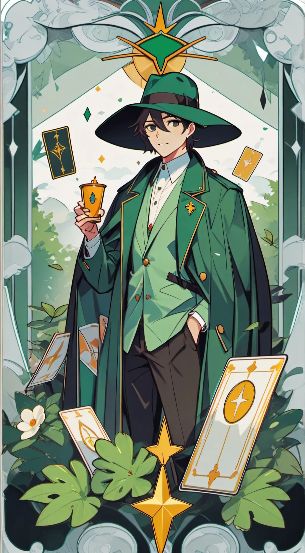 ai character: Idetective background
