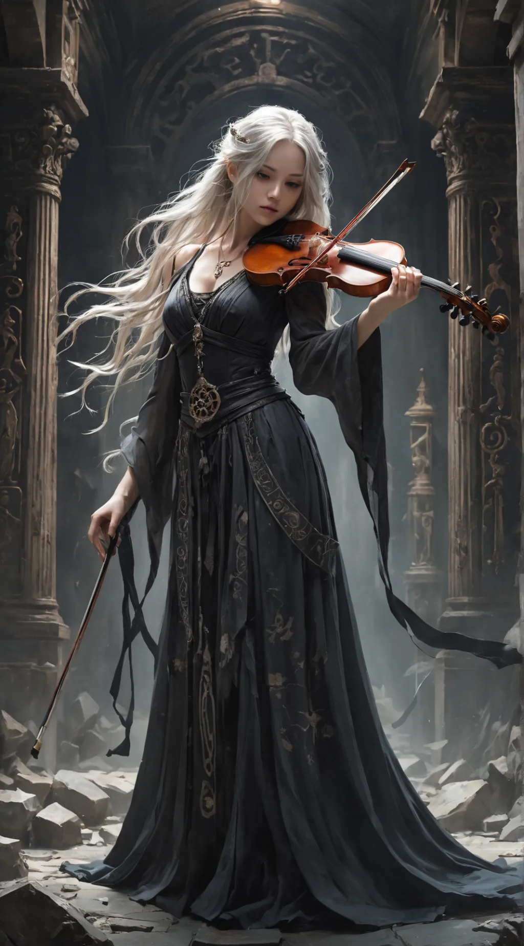 ai character: EleonoraViltaria  background