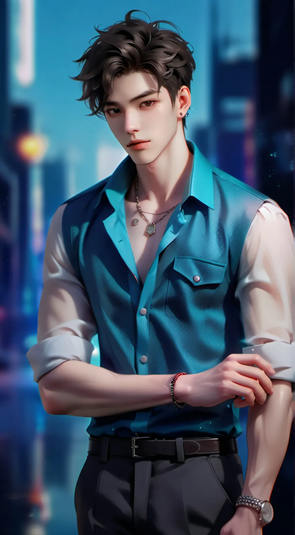 ai character: Kai  background